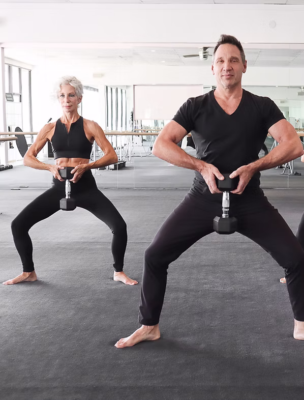 HIIT class — low-impact high-intensity interval training